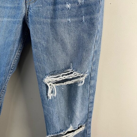 grlfrnd karolina jeans distressed in last dance size 25 medium wash cotton - Picture 6 of 13